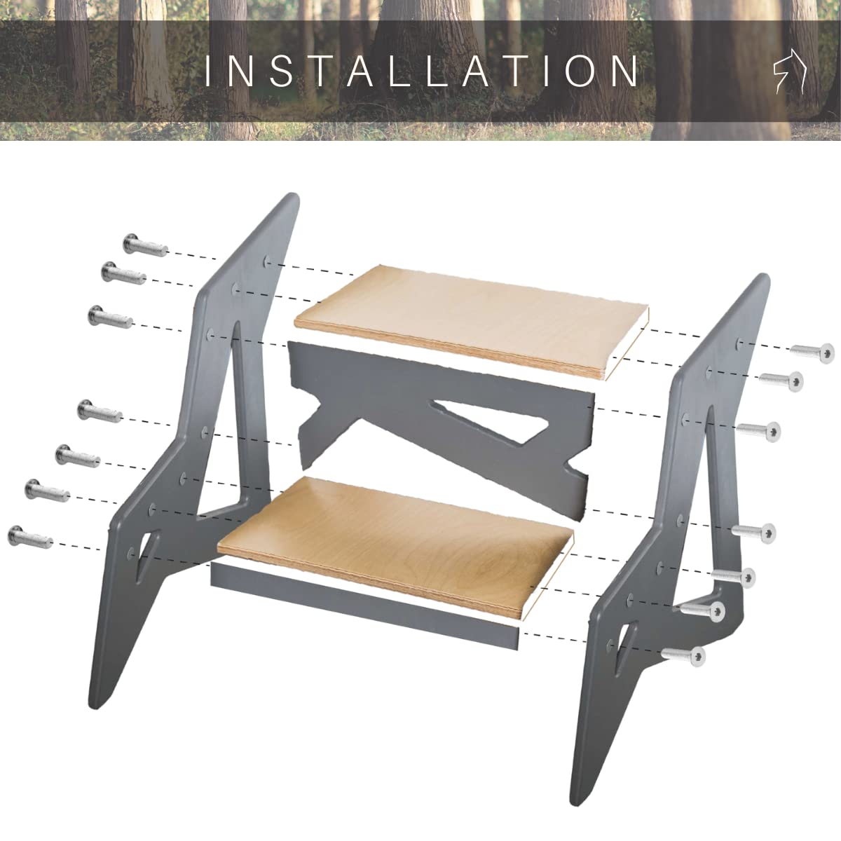 Holz Tritthocker kinder klein zwei stufen erwachsene 2 stufen leiter holz kinder verwenden es in der küche (Weiß with dog)