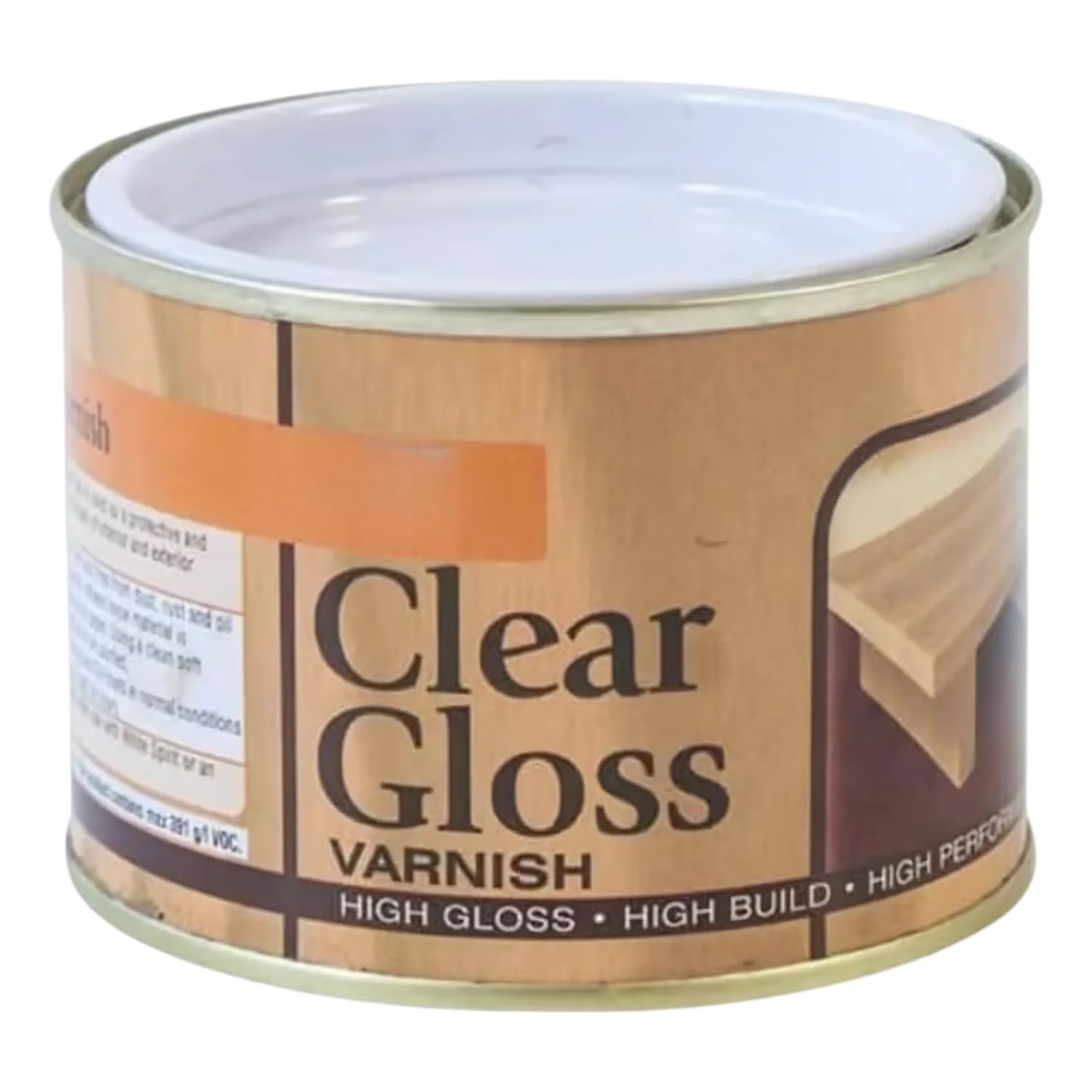 Inspired Essentials 180ml Non Drip Paint Tin Exterior Interior Hard Drying Performance Multi-Purpose Paint Tin for Metal, Wood, Plastic, Walls with Perfect Finish (4, Clear Gloss)