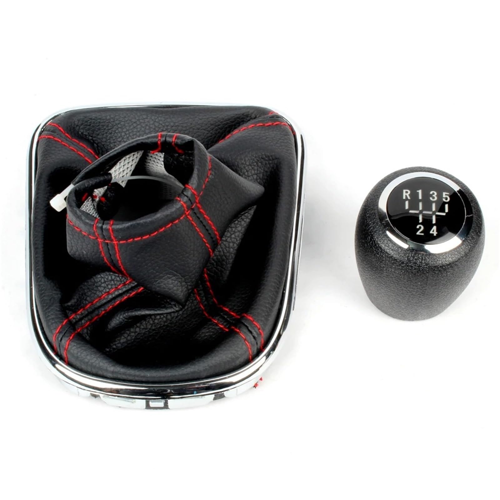 Dwtnmex 5 Speed Knob Boot Gear Shift Knob For Chevrolet For Cruze 2008-2012 Mt Car 5/6 Speed Manual Gear Stick Shift Knob With Pu Leather Boot(5 Speed Knob Boot)