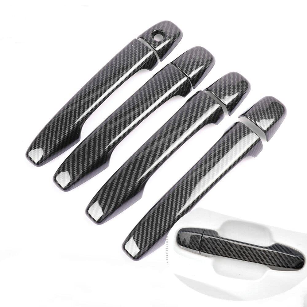Kit Autocollant Fibre De Carbone Pour Subaru Forester SJ 2014-2018 - Poignées, Accoudoir, Boutons