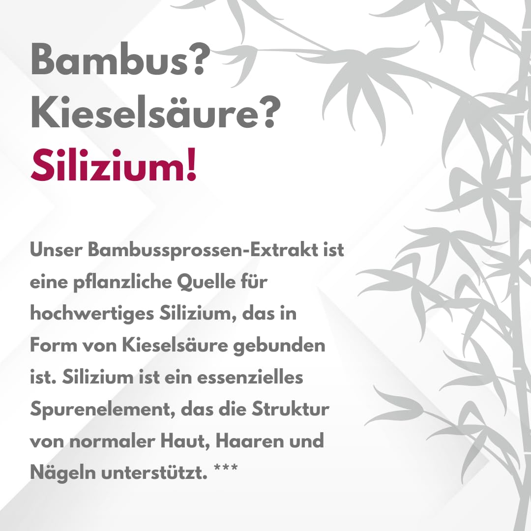inner BEAUTY | Haut Haare Nägel Formel für die Frau | 120 Kapseln Haarvitamine, Biotin hochdosiert, Silicium aus Bambus Extrakt | 5000µg Biotin, Komplettversorgung Zink Selen | Haarvitamine