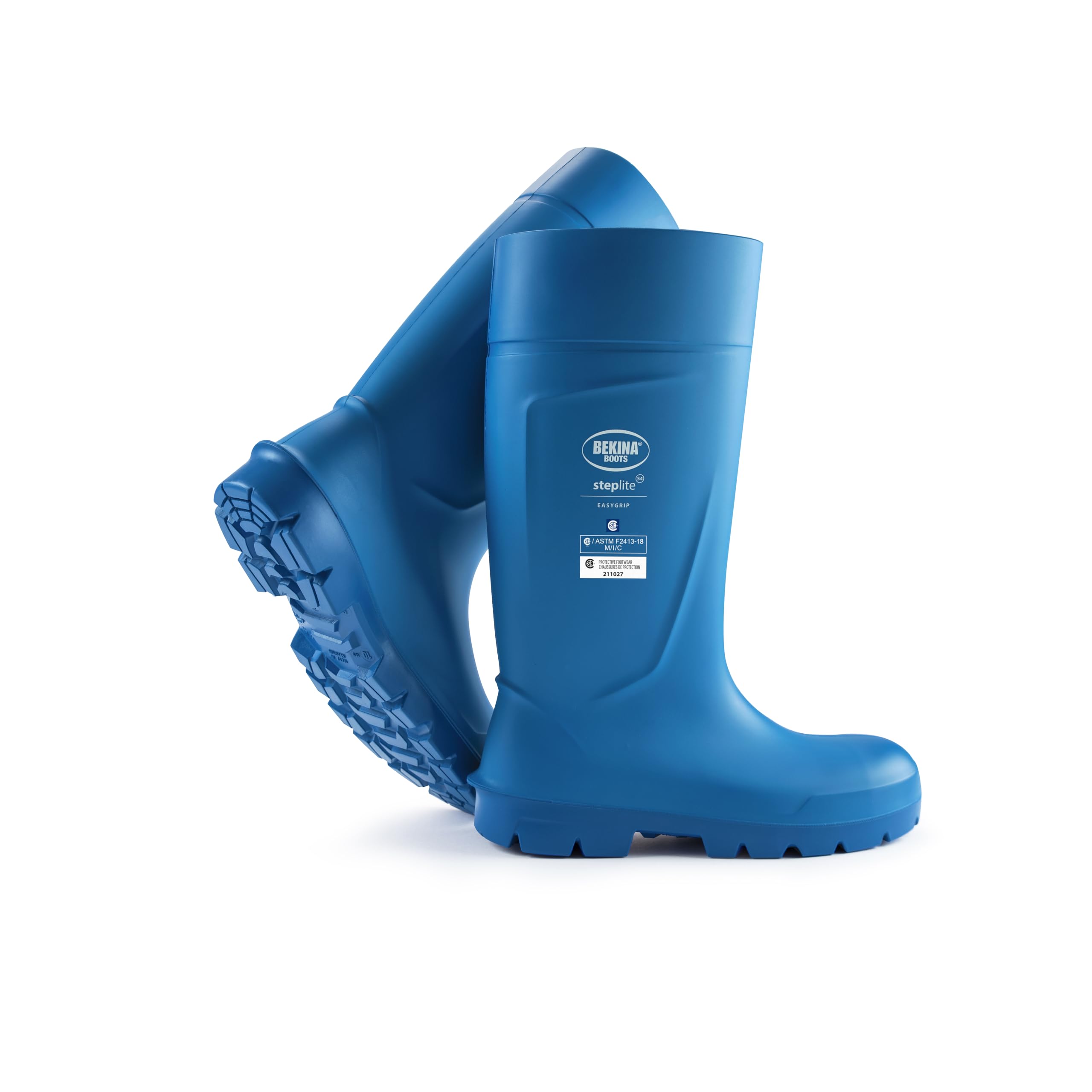 Bekina Steplite EasyGrip S4 Safety Toe Wellington Boots | Lightweight Waterproof SRC Certified Non Slip Steel Toe Boots for Men and Women, Moisture-Wicking Footbeds
