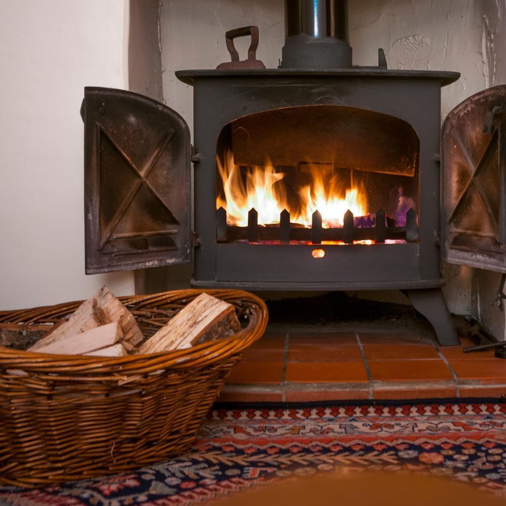 acquaverde | Legna da ardere di Faggio in Tronchetti da 25 cm, Secca e pronta all'uso per Riscaldamento, Stufe, Caminetti e Barbecue (1 Cartone, 10 kg)