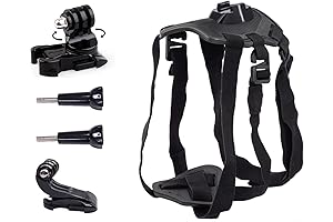 Professional Dog Go-Pro Vest Harness with 360-Degree Mount