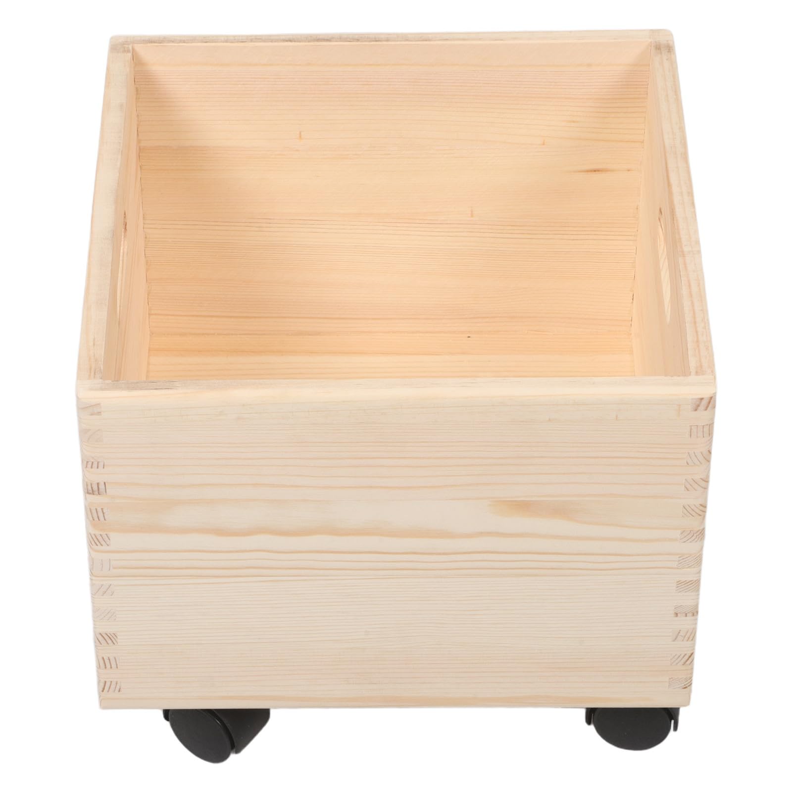 MAGICLULU Contenitore Porta Riviste in Legno, Scatola Porta Riviste Quadrata Beige, Portatile, per Libri e Oggetti Vari, per Studenti e Famiglie, per Spazi Studio e Cassetta Cucina