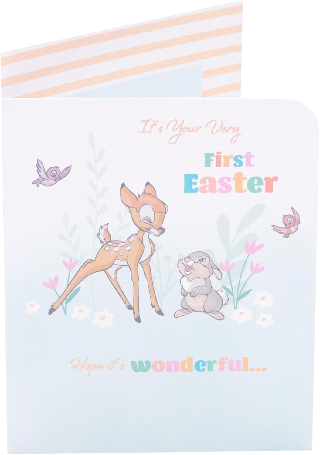 UK Greetings Disney 1st Easter Card for Baby Boy/Girl - Bambi & Thumper Design