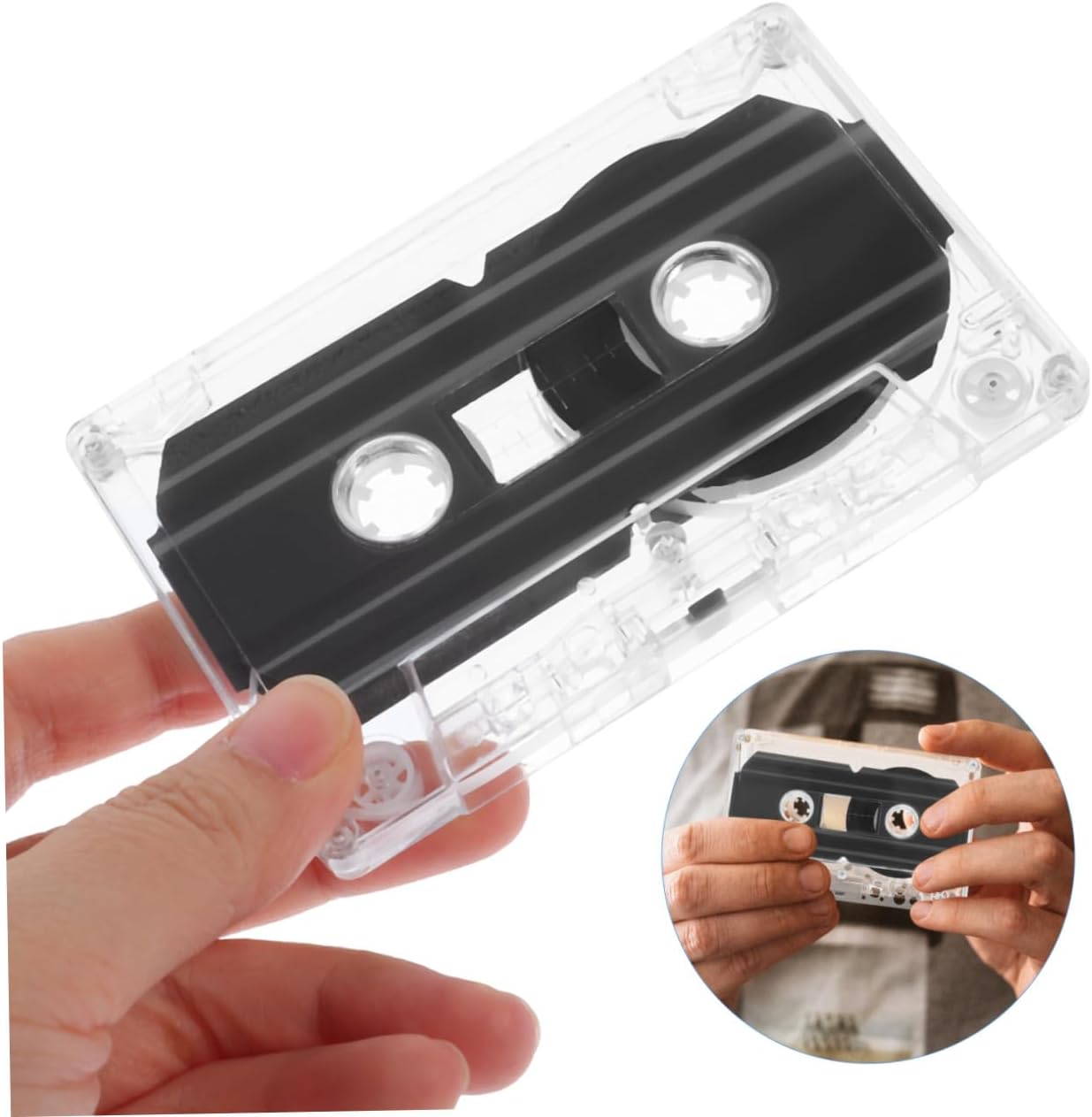 6pcs Recordable Audio Cassette Tapes for Recording Interviews and Personal Memos