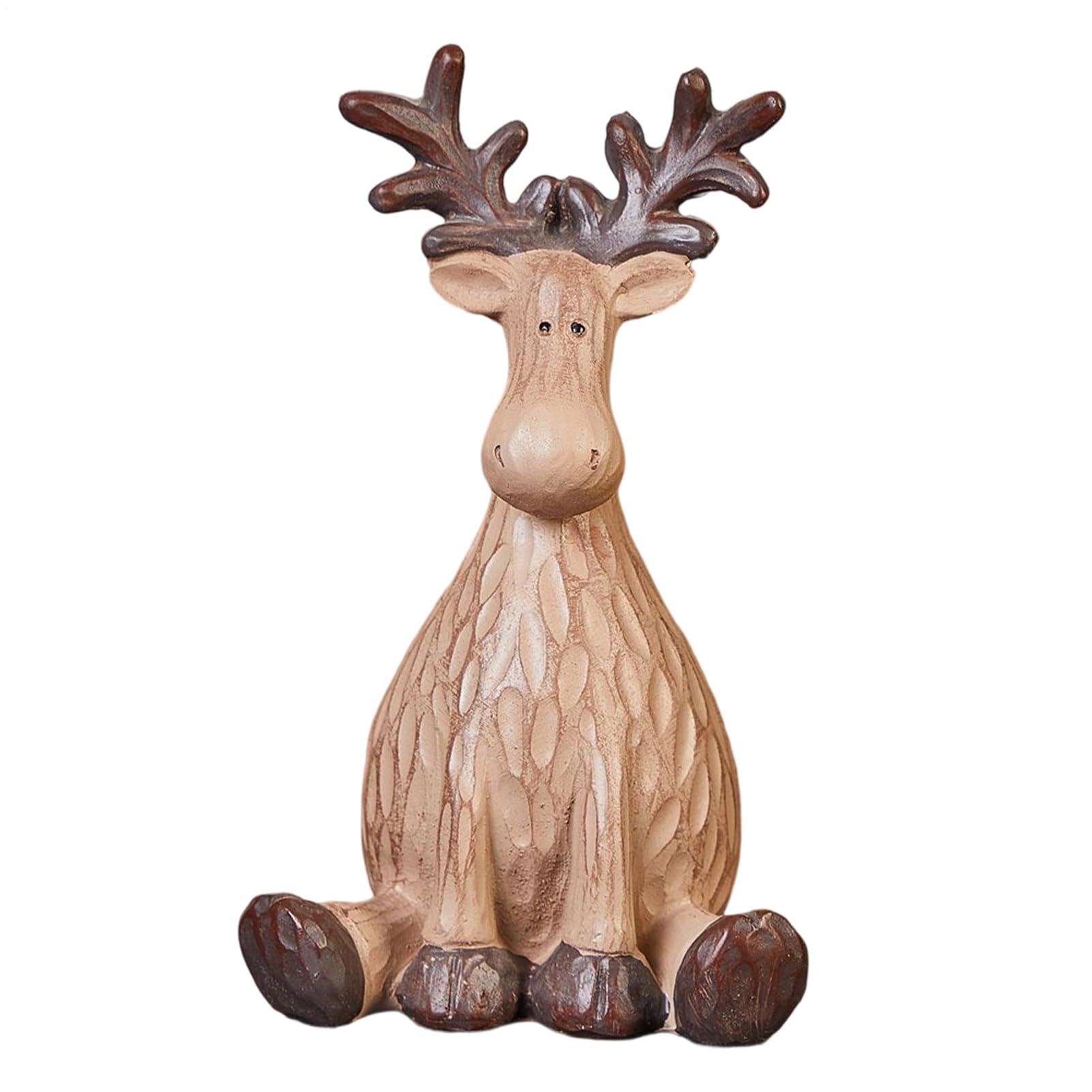 Statue de rennes décoratif Noël, idée cadeau idéale pour étagère et vitrine