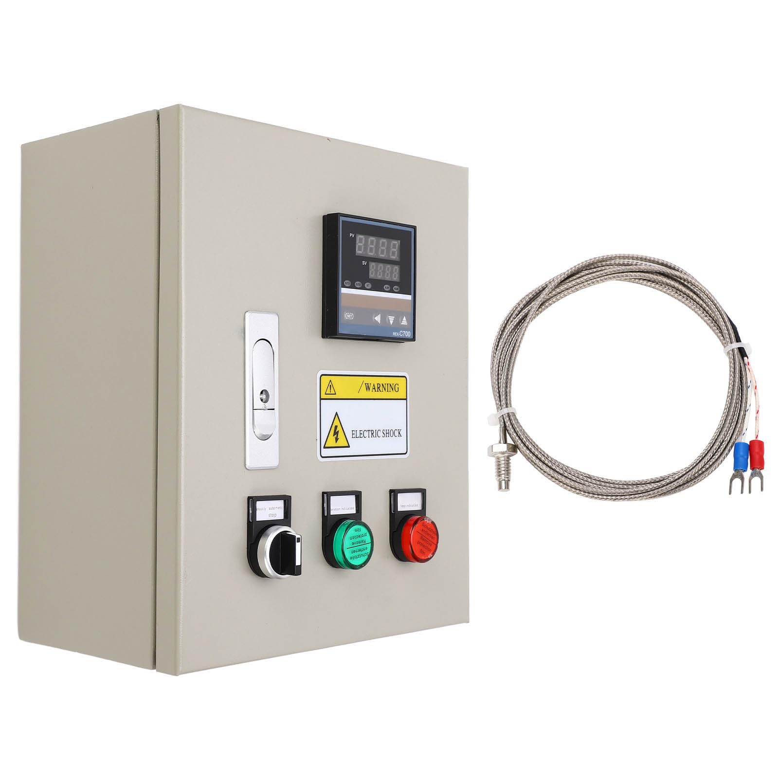 Fafeicy Trójfazowy Regulator Temperatury, Obudowa Stalowa ABS PID, 3 Fazowy