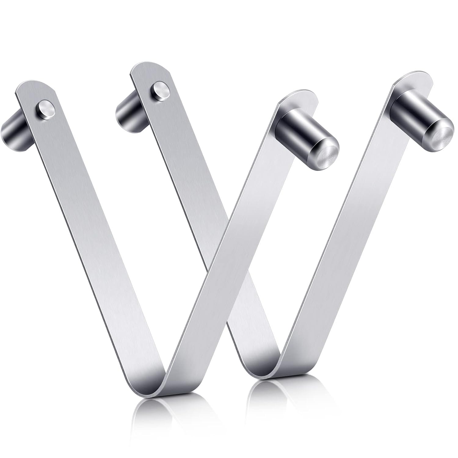 8 Pieces Double Pin Spring Button Clip Push Button Clip Tent Pole Push Button Spring Clips