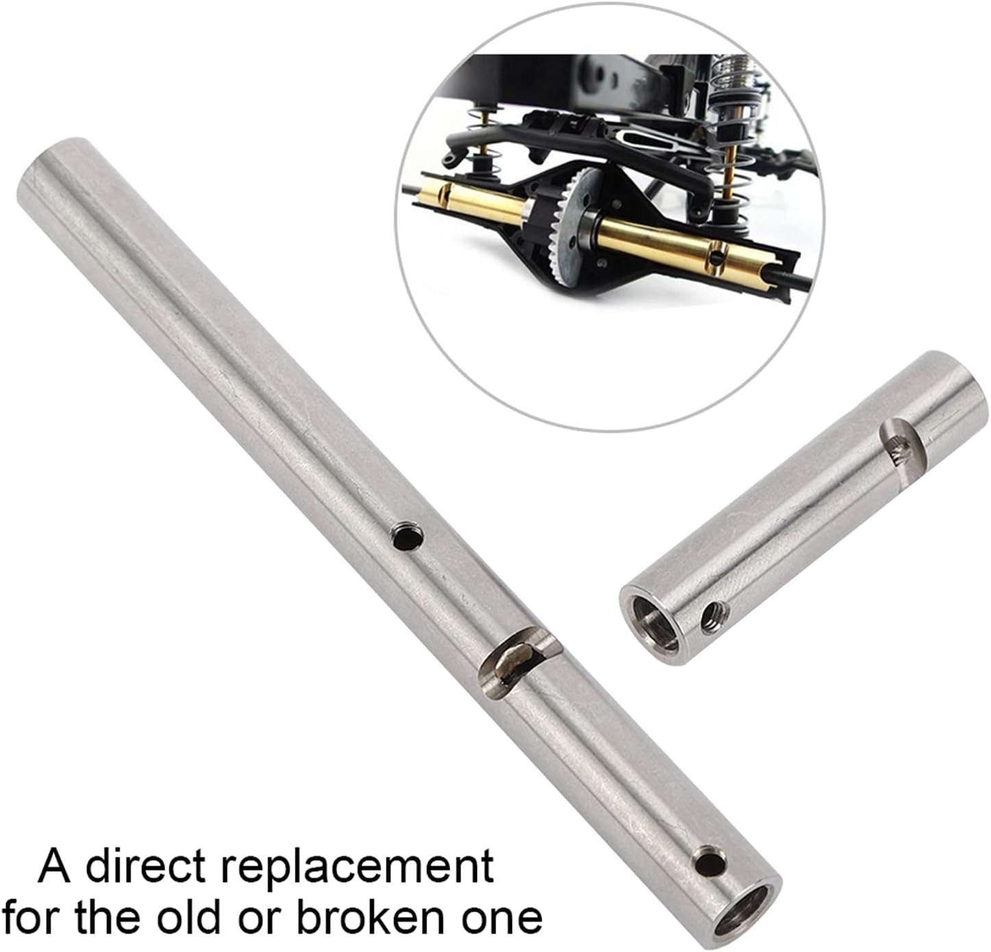 VGEBY RC Rear Axle, Rear Axles Bushing with Sleeve Fit for Wraith RR10 90048 90053 1/10 RC Axial Car Axial Diff Cup
