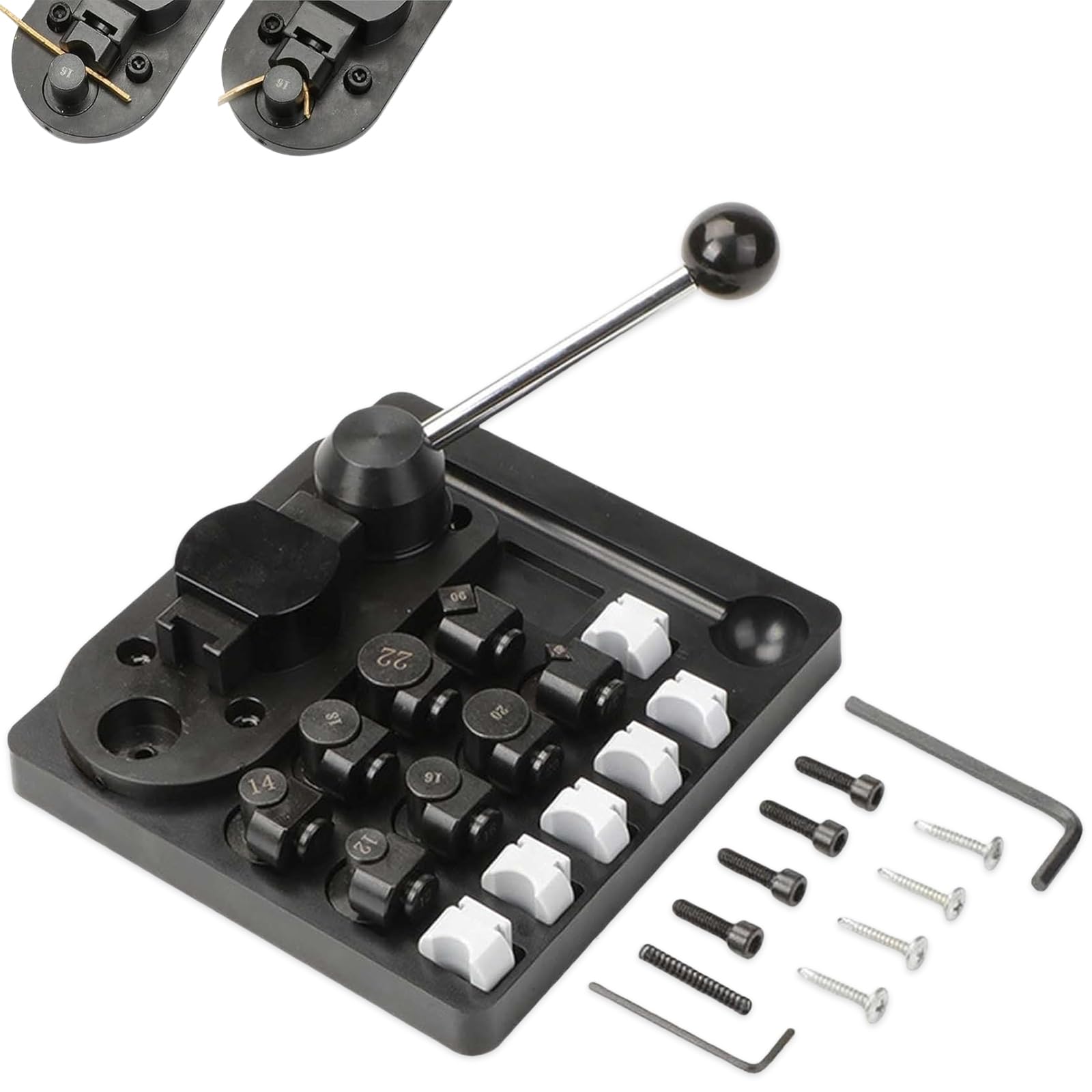 Set di maschere per piegare filo metallico con fustelle regolabili, strumenti per la creazione di gioielli in filo metallico resistente, per anelli fai da te, kit per piegare metalli e avvolgimento di