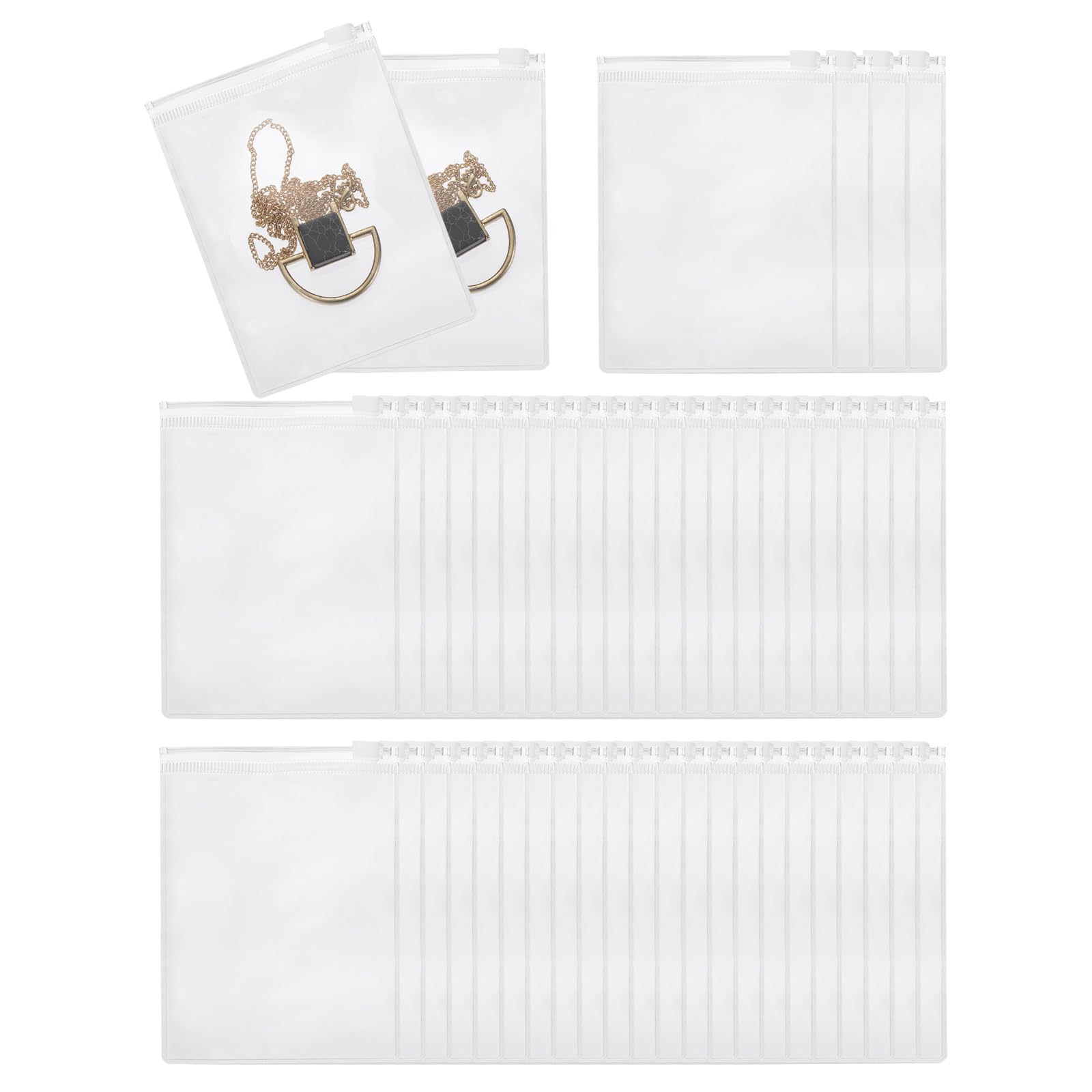 Bolsas de joyería de PVC anti deslustre para evitar oxidación en cadenas y aretes