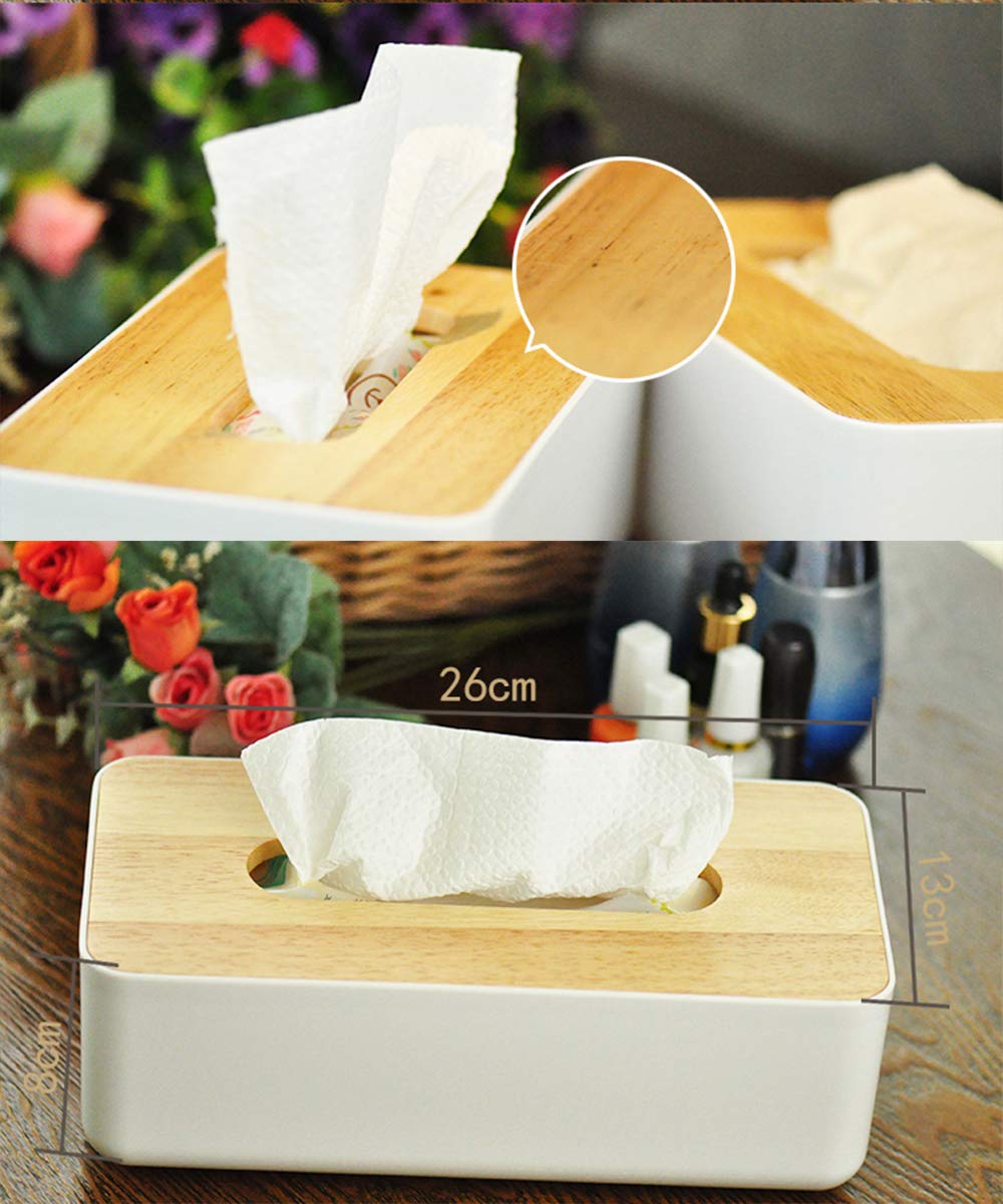 Portafazzoletti In Legno Con Scomparto | Scatola Per Kleenex Elegante | Per Casa, Hotel E Ristorante - Foto 9