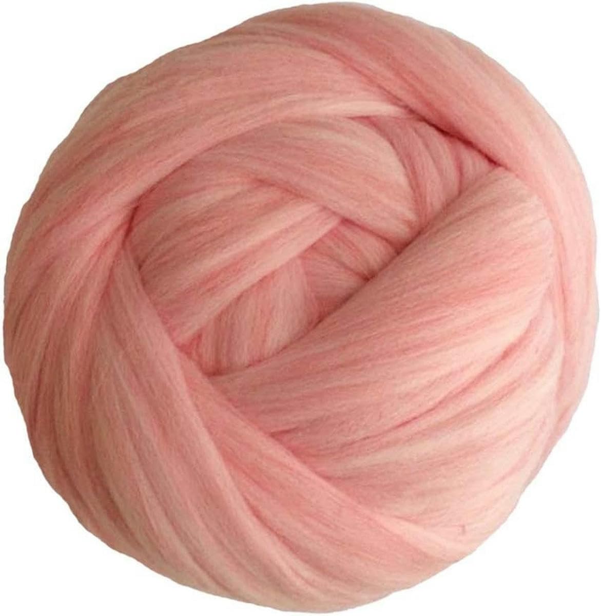 Ovillo de lana supergruesa de 1000 g y 2,2 lb, para tejer a mano o con los brazos, para mantas, para decorar paredes del hogar, color rosa