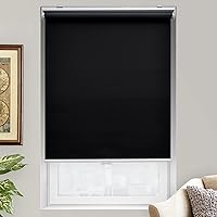 Vista 2 de AOSKY Persianas Enrollables sin Cordón Opacas para Ventanas, Persianas Oscurecedoras de Habitación Enrolladas con Sistema de Resorte, Protección UV