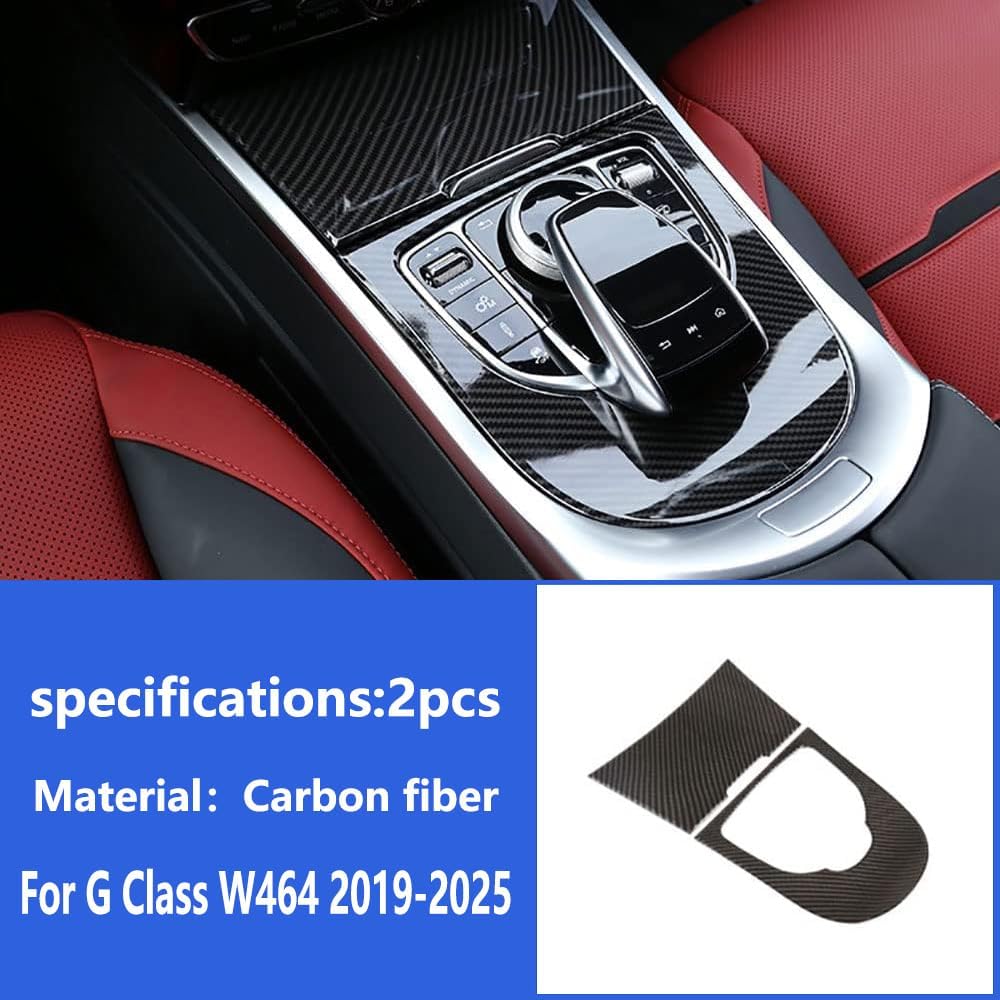 Car Carbon Fiber Center Console Panel Cover Trim for Mercedes Benz G-Class W464 G63 AMG G550 G500 2019-2025 Benz Accessories