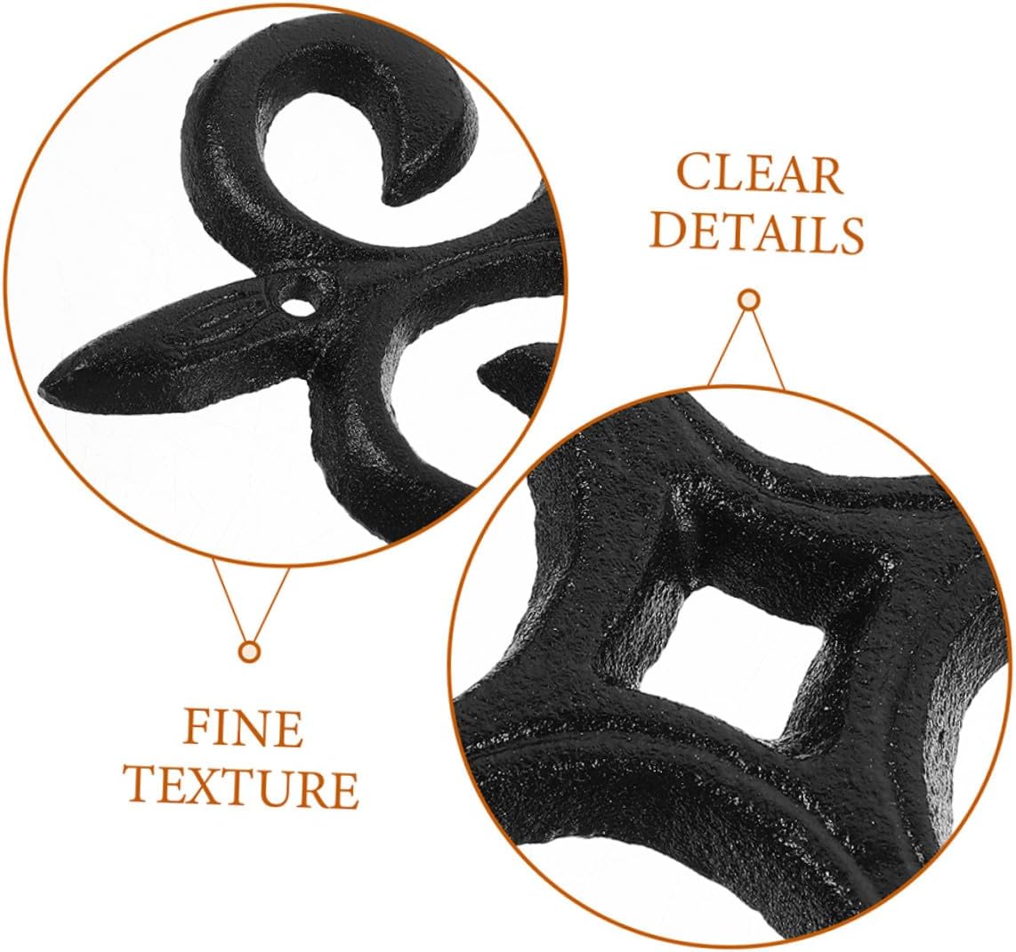 VILLCASE 2pcs Metal Hanging Plant Hooks for Outdoor Garden Balcony Planter Hanger Flowerpot Bracket Wall Mount Holder Heavy Duty Support