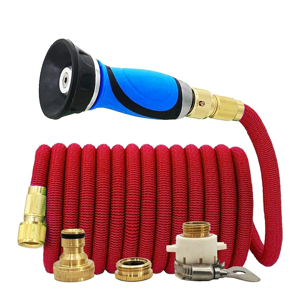 Rozszerzalny wąż ogrodowy Magia wysokiego ciśnienia Wąż do mycia samochodów Warzywo Dysza Podlewanie Dysza Drip System nawadniania (Color : 100ft)