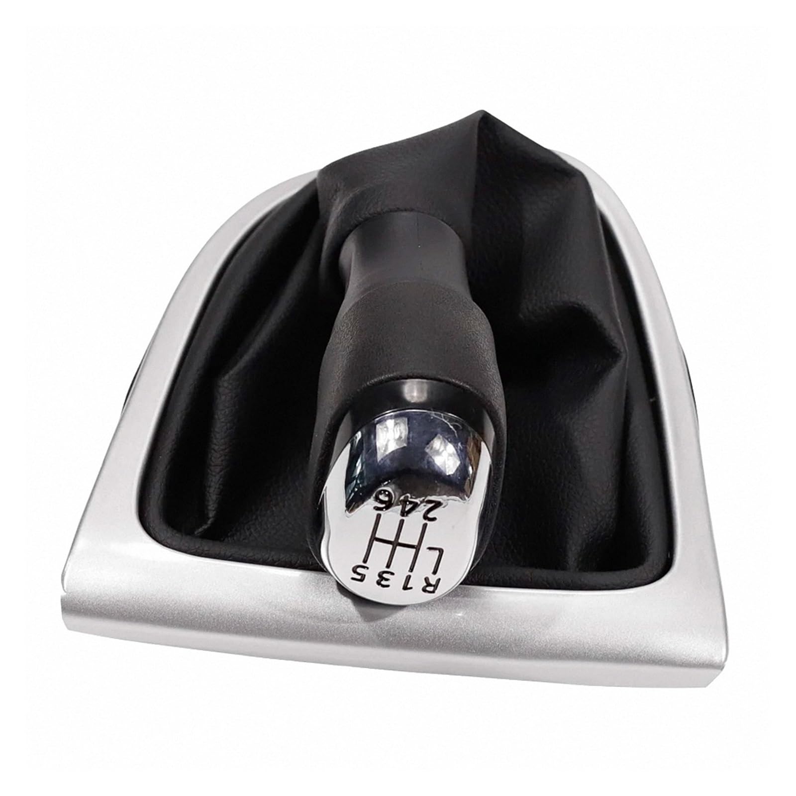 LVGVZTTGKM Knob with Boot Shift Lever Knob Manual 5-Speed / 6-Speed for Clio 4 IV MK4 2012-2019 Stylish Shift OE 328654134R 328651259R 328657531R 1Pc with Boot
