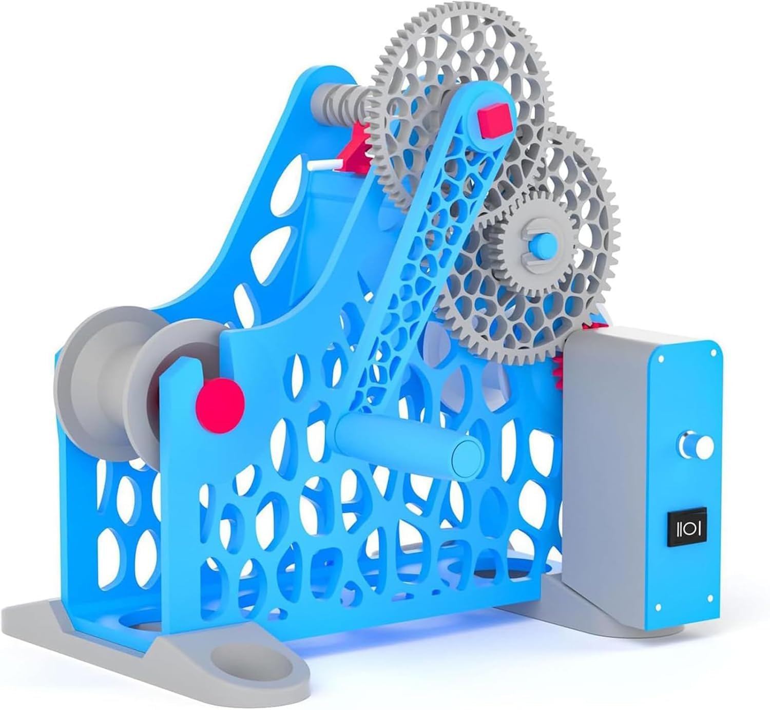 LMRXOFE 3d Printer Filament Winder - Tangle-free Respooler, Removable Modular Design For 1kg Spools, Perfect For 3d Printing, Welding & Textile Art Projects