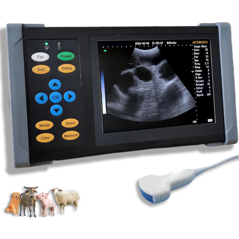Portable ultrasound machine for animals