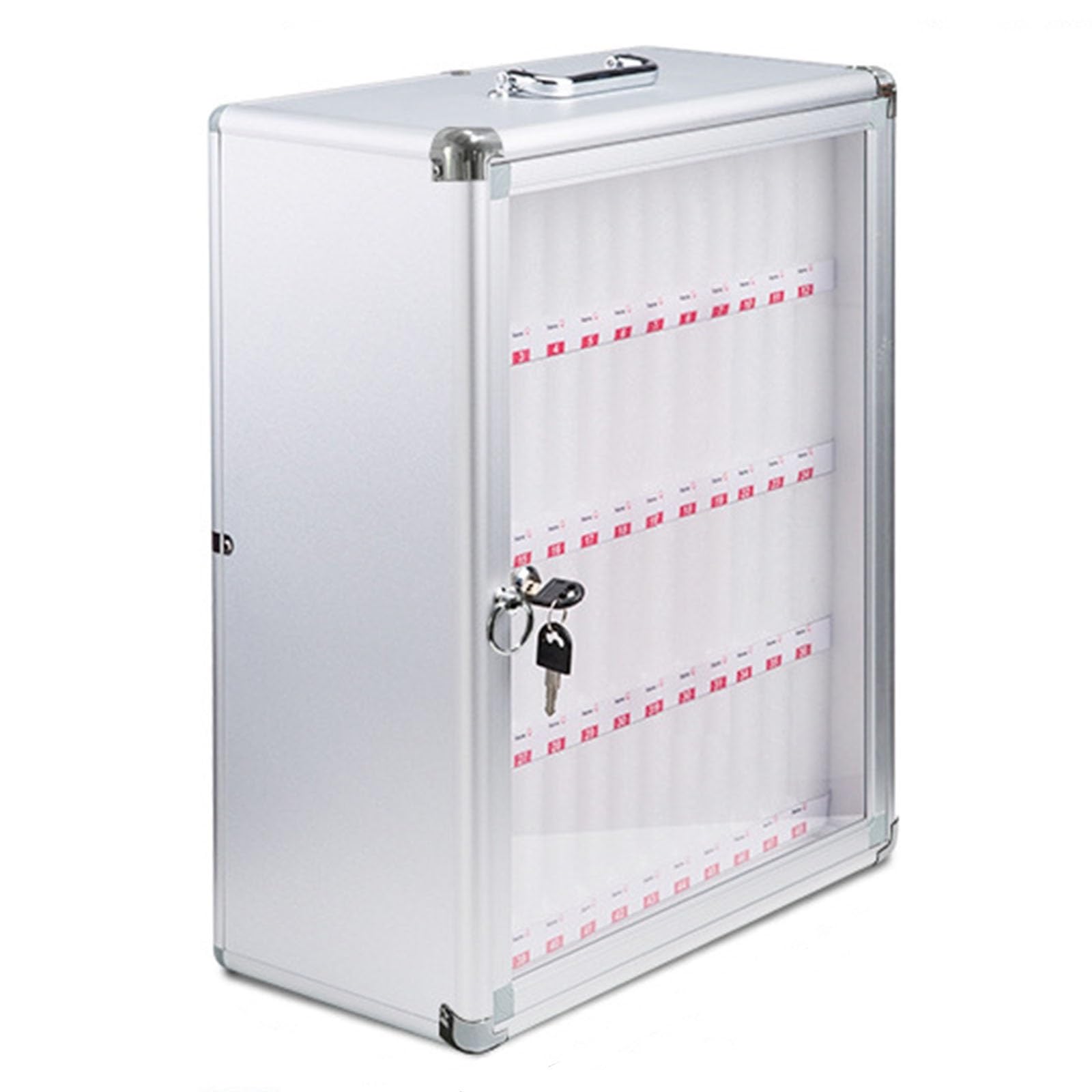 Caja de almacenamiento de escritorio para teléfonos con 48 ranuras para oficinas modernas