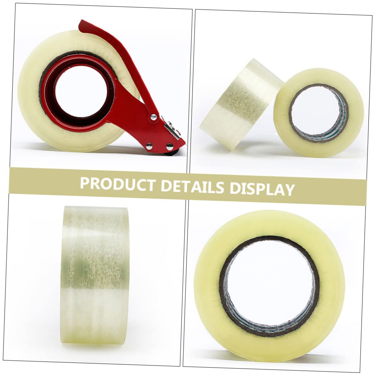 Artibetter 6 Rouleaux Ruban Adhésif Transparent Pack de Ruban de Scellage pour Déménagement et Forte Usage Pratique Maison