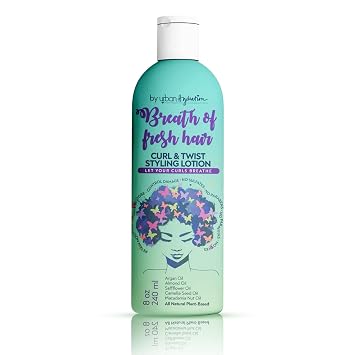 Urban Hydration Breath of Fresh Hair Curl & Twist Styling Lotion, Curl Cream for Natural Hair, Frizz Control & Moisture with Avocado, Argan & Almond Oils, Daily Styling for Curly & Wavy Hair 8 FL Oz