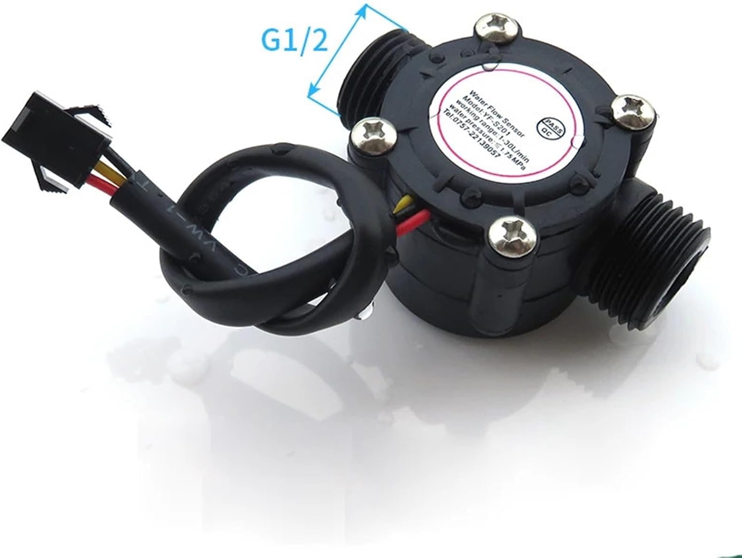 1/2" 3/4" 1" 2" DC 5-18V Water Flow Sensor Flowmeter Hall Flow Sensor Water Control Liquid Sensor Switch(1)