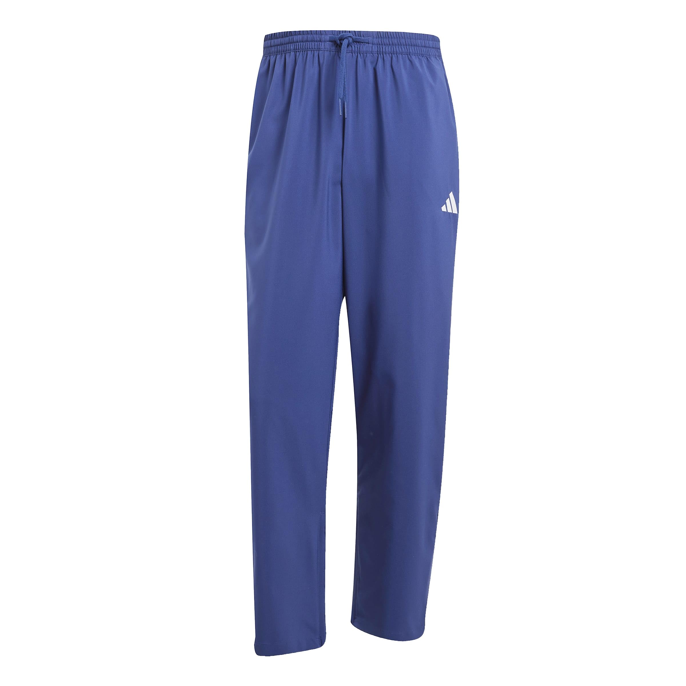 adidas Herren Essentials SMALL Logo Stanford Pant Open Hem, Dark Blue/White, S Short