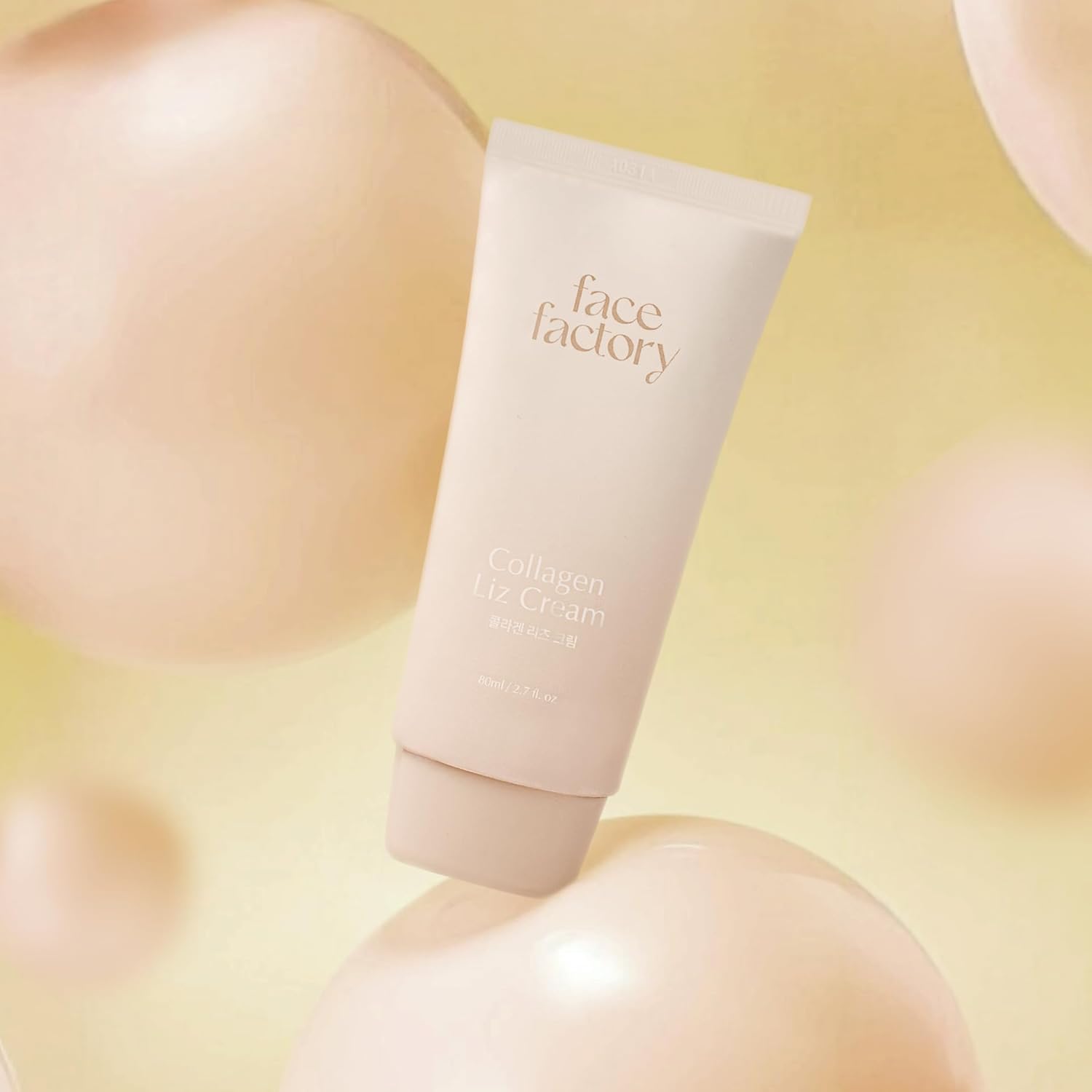 FaceFactory Collagen Liz Cream, Deep Hydration, Face Moisturizer, Korean skincare, Fast Absorbing, Non-Greasy, EWG Green Ingredients, Non-Sticky, Collagen-Based, Firming, Wrinkle care (80ml/2.7fl oz)