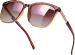 SIPHEW Womens Mirrored Sunglasses Polarized - Fashion Oversized Eyewear with UV400 Protection for Outdoor