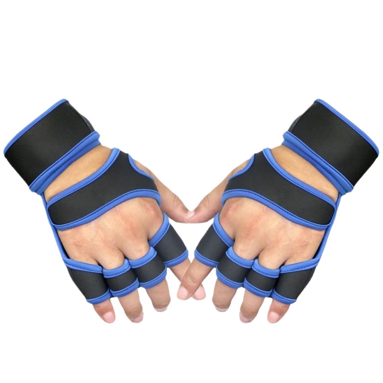 1 paio di guanti sportivi ventilati for sollevamento pesi con fasce da polso integrate for uomini e donne, ideali for il fitness in palestra Per Fitness