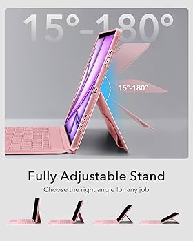 ESR Ascend iPad Air 13 M2 2024 キーボードケース Amazon.com: ESR iPad Air 13 Inch Case Keyboard (M3/M2, 2025