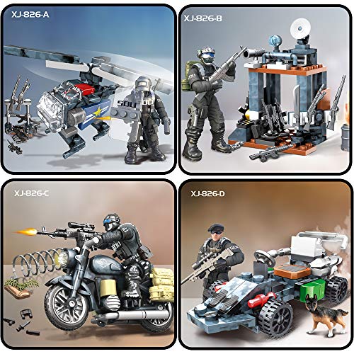 YEIBOBO ! Special Forces Mini Military Action Figure with Weapons and Accessories (Flying Tigers Team XJ-826)