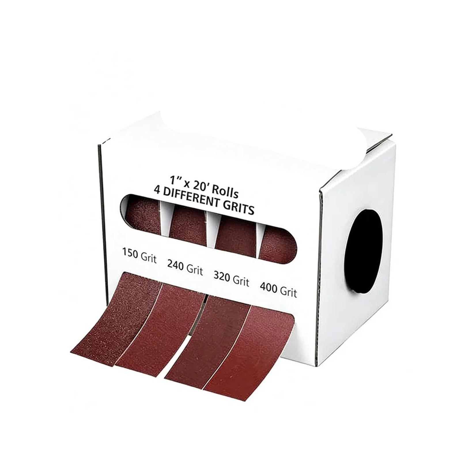 Set di rotoli carta vetrata Nastro abrasivo for lucidatura con tela smerigliata for la lavorazione del legno for dei metalli(4 roll)