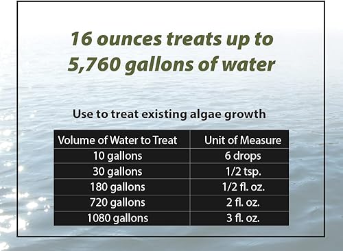 Miniatura 5 de Bloom Buster Pond Control de algas – 16 oz – Algicida de acción rápida, uso en fuentes y estanques al aire libre que contienen koi y otros peces –