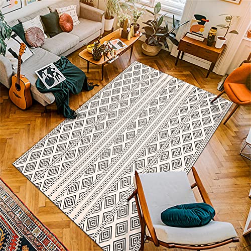 Estilo Marroquí, Dormitorio De Sala De Estar De Alfombra Nórdica, Cojín De Sofá Simple, Alfombra De Piso De Oficina para Dormitorio 120 x 180cm