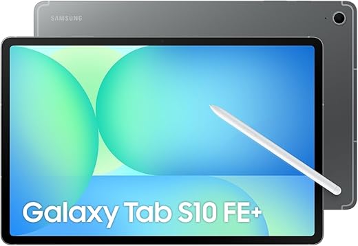 Samsung Galaxy Tab S10 FE+, S Pen in-Box, 27.7 cm (13.1 inch) LCD Display, 8 GB RAM, 128 GB Storage, Wi-Fi + 5G Tablet, Gray