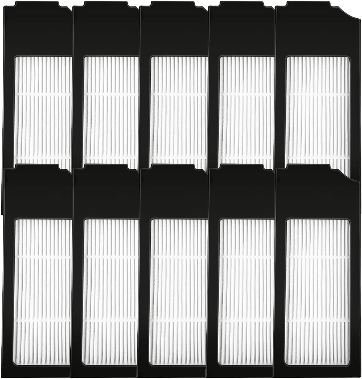 10 Pack Replacement Filter Compatible for ECOVACS DEEBOT X1 Omni / X1 TURBO Robot Vacuum Accessories HEPA Filter Replacement Parts
