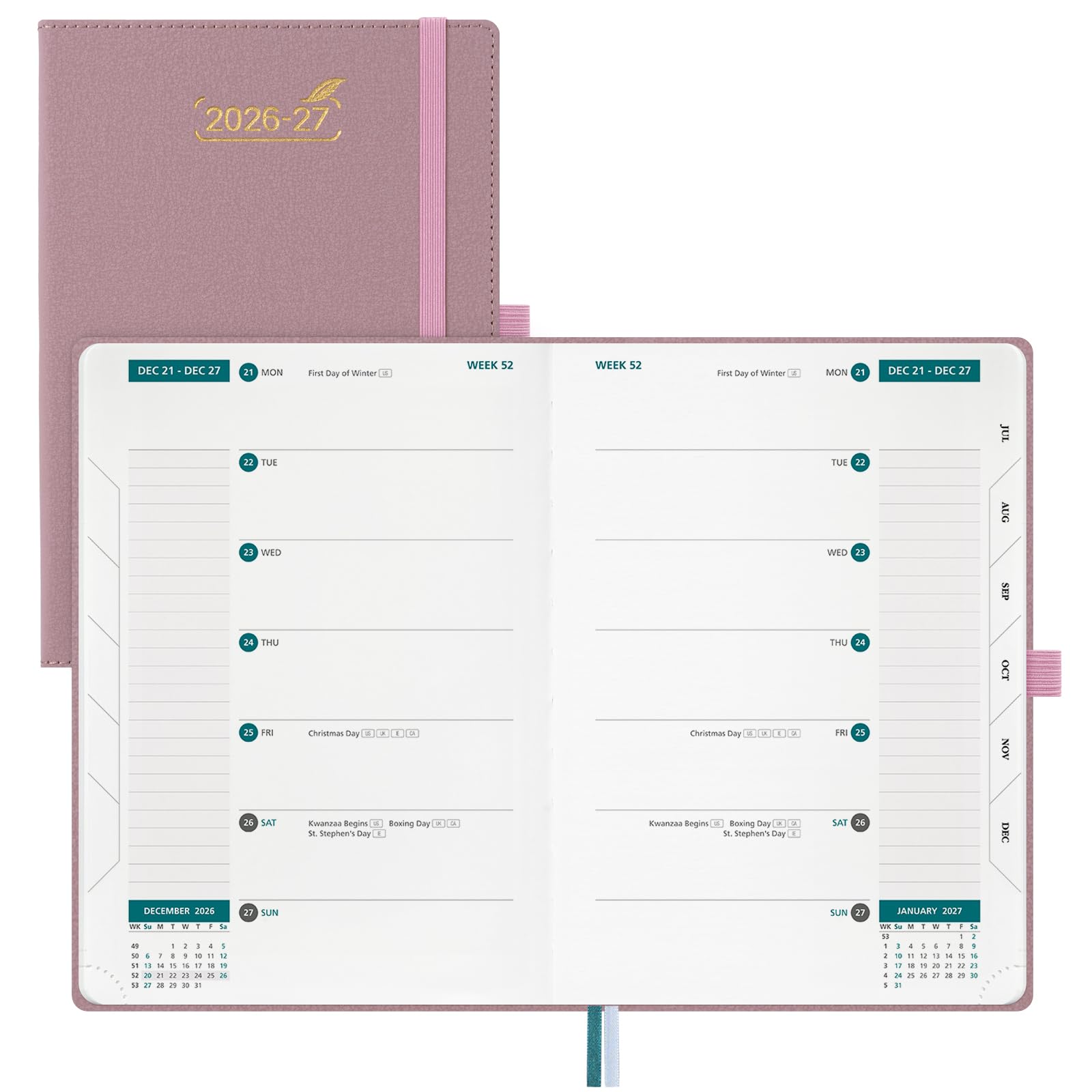 Photo 1 of BEZEND Planner 2026-2027, Weekly Monthly Academic Planner (A5-6"x8.5")