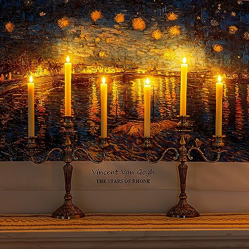 Homemory Real Wax Led Flameless Taper Candles With Remote Timer thumb #3