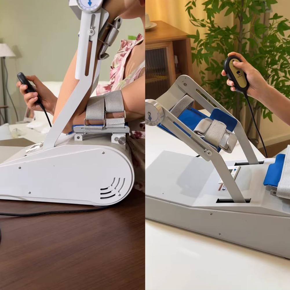 Istruttore Elettrico Per La Flessione E L'estensione Dell'articolazione Del Gomito, Attrezzo Ginnico Per Braccio Di Supporto Dell'articolazione Del Gomito Incernierato Con Piastra,Left