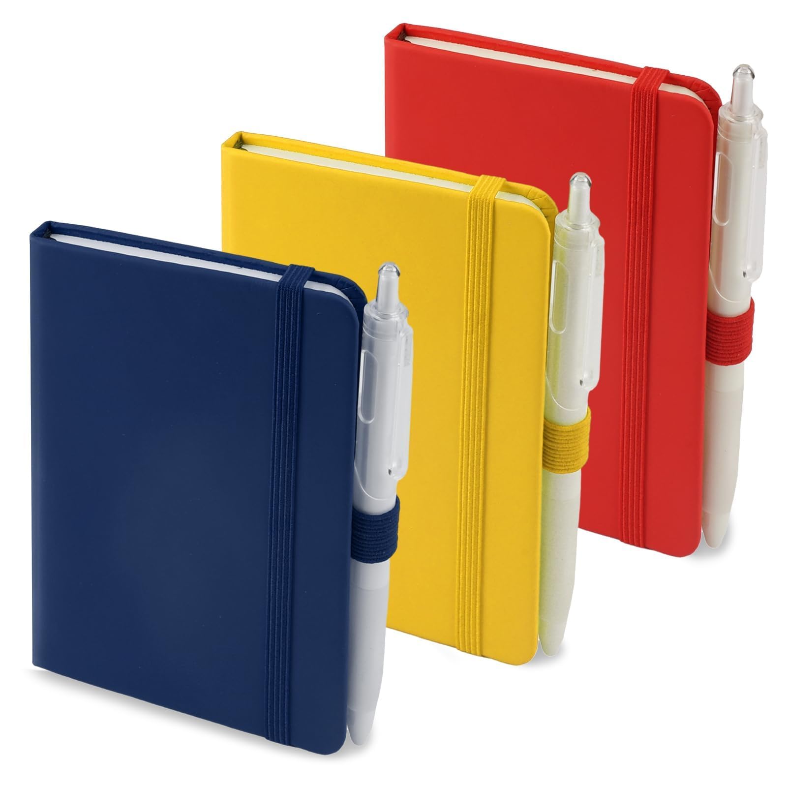 HIKPACKER 3 Pieces 9 x 14 cm 160 Pages Small A6 Notebooks Pocket Size