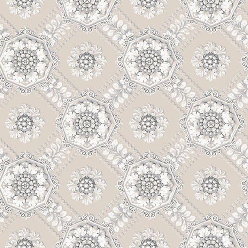 Norwall CS35629 Medallion Prepasted Wallpaper, Multi-Color