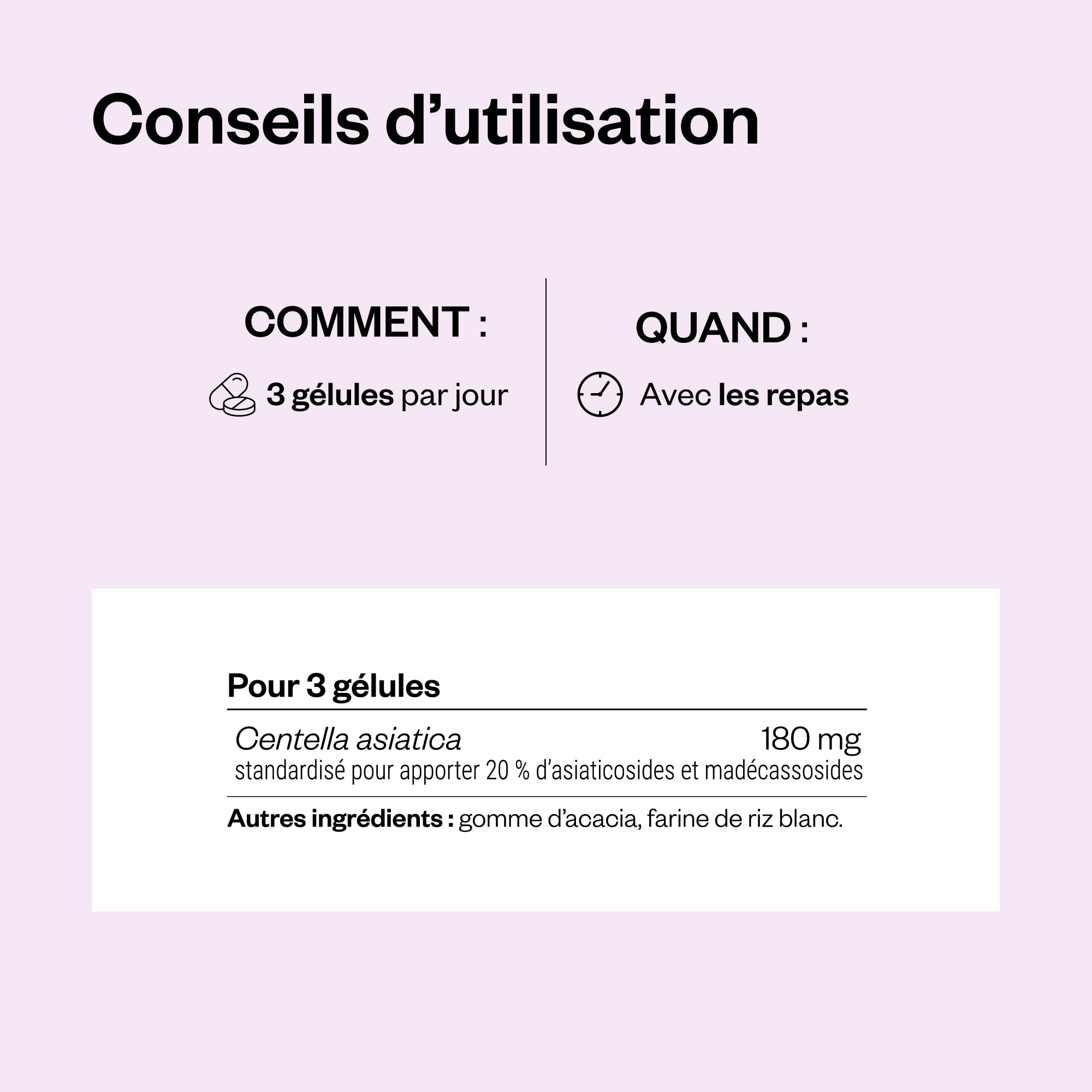 Centella Asiatica - L’Herbe du Tigre - Soutient le Bien-Être Mental et Réduit le Stress - Contribue au Bon Fonctionnement du Système Immunitaire - Vegan - Sans Gluten - Supersmart