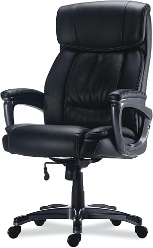 Miniatura 6 de Alera ALERA EGINO - Silla grande y alta, soporta hasta 400 libras, asientorespaldo negro, base negra