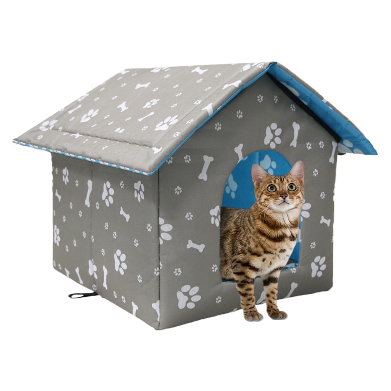 Tente chaude pour chat contre le froid et l'humidité sur le balcon