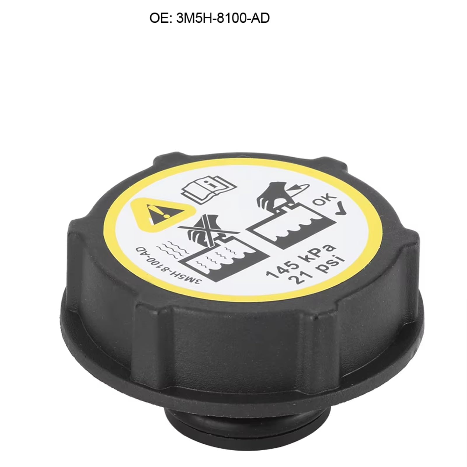 Compatible con Focus 2012 2013 2014 2015 2016 2017 3M5H-8100-AD Tapa del depósito de refrigerante del radiador del Coche
